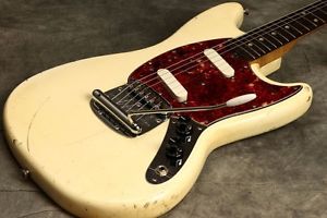 Fender USA made 1965 Mustang White Electric Guitar Free shipping