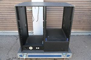 R & R 26 space Extra Large Deep Tour Flight ATA Rack Road Amp Case  w/Wheels 24