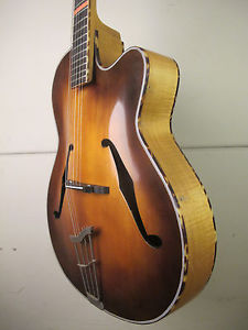 ♫ ORIGINAL Helmut Hanika / HOPF Archtop,massive Decke.Vintage Jazzgitarre