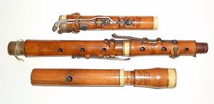 Antique 19th Cent Henry Potter Johnson's Court Fleet Street London Boxwood Flute