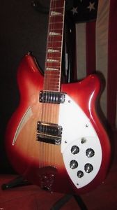 2001 Rickenbacker Model 360/12 12 String Semi-Hollow Electric Guitar Fireglo