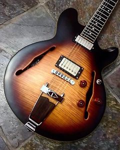 Fret King ELISE FKV3HGG GORDON GILTRAP MKII 335 Style Semi Hollow Guitar & Bag