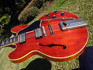 1963 Gibson ES-335 Cherry "Custom Made" Plaque - Sideways Vibrato