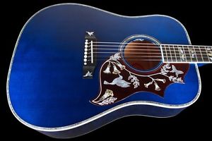2017 GIBSON HUMMINGBIRD CUSTOM SHOP CUSTOM LIMITED EDITION QUILT ~ VIPER BLUE