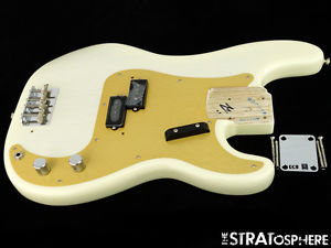 Vintage USA 58 Fender P BASS LOADED BODY American Precision White Blonde SALE!