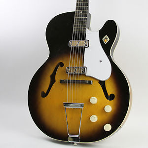 Vintage 1960 Harmony H-54 Rocket Sunburst W/ Case!