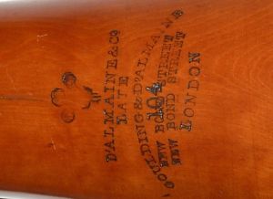Antique Boxwood clarinet D'ALMAINE & CO GOULDING 104 NEW BOND STREET LONDON