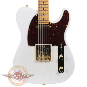 Used Fender Limited American Select Lightweight Ash Telecaster Tele White Blonde