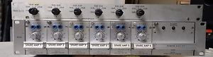 BBC Line Amps AM7/13 Rack of 6 with gain control panel.  All discrete!