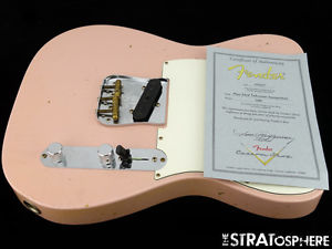 Fender Custom Shop Postmodern Relic Telecaster LOADED BODY Tele Shell Pink