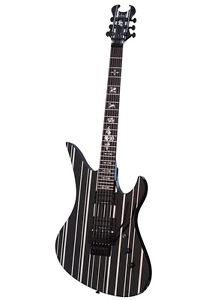 Schecter Synyster Gates Standard Electric Guitar (Gloss Black,Pin Stripe)