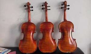 3pcs Top 4/4 size violin Stainer model nice flamed maple back side spruce top