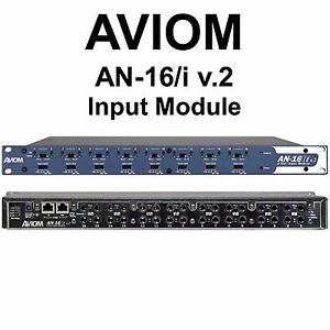 AVIOM AN-16/i v.2 CAT5e 16 Input Module For Personal Audio Mixer $60 Instant Off