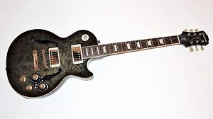 Epiphone Les Paul Standard Florentine PRO Black Hollowbody Electric Guitar