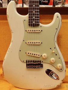 Fender Custom Shop 2015 Custom Collection 1963 Stratocaster Relic Olympic White