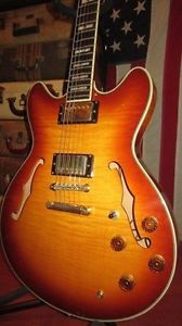 Vintage Circa 1988 Barrington BGW-600 Semi-Hollow Electric Guitar ES 335 345 355