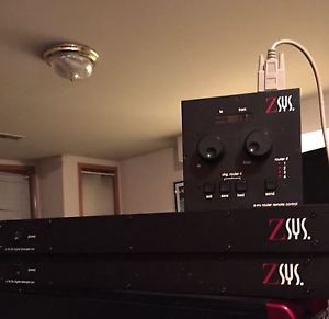 two Z Systems Digital Detangler 16x16 Pros with a Z-rrc router remote controller
