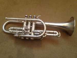 The Elkhart Band Instrument Co. Elkhart Indiana USA Long Model Cornet