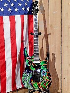 Vintage 1990 Ibanez USA Custom "Pamelina H." Tropical Fantasy! RARE! NO RESERVE!