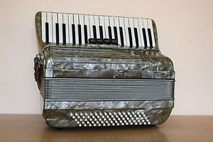 Settimio Soprani LMM Accordion 80 bass Akkordeon Fisarmonica Green - Gray
