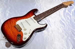 Fender Custom Shop 1999 MBS Custom Dark Cherry Burst Stratocaster built by Mike