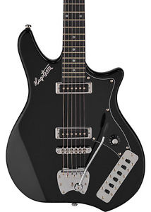 Hagstrom Retroscape Series Impala Electric Guitar  Black IMP-BLK