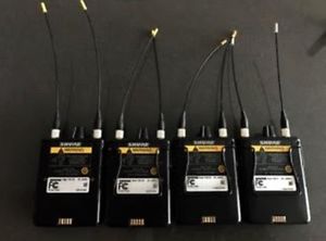 4 x shure p10r in ear packs mint condition 3 x g10 and 1 x j8