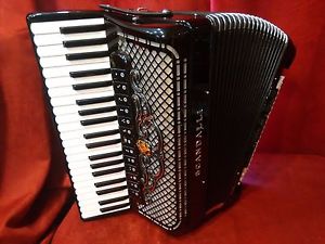 New Scandalli Piano Accordion Polifonico XIV Black LMMM 41/120 Made in Italy