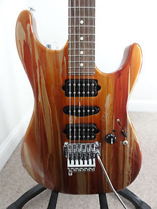 Suhr Custom Standard Electric Guitar Root Beer Drip Floyd Rose EVH D-Tuna