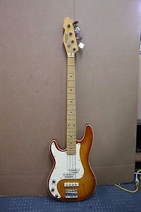 St. Blues, beautiful King Blues Bass 4 string guitar LEFT HANDED