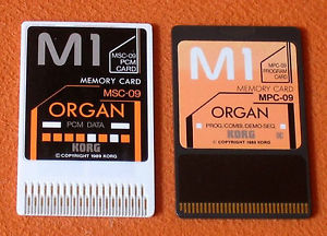 4 COPPIE KORG DOPPIE CARD MPC-09 + MPC-05 + MPC04 + MPC-01    X KORG M1/M1R/T3