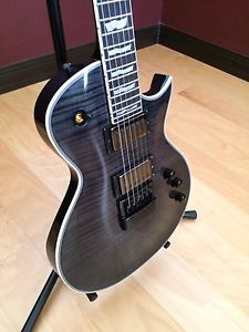 ESP LTD EC-1000 Evertune Electric Guitar See Thru Black With EMG JH Set