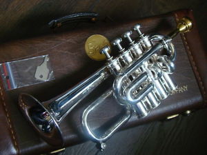 1967 Henri SELMER Paris `Maurice Andre` piccolo Bb/A  trumpet STORK Bach case