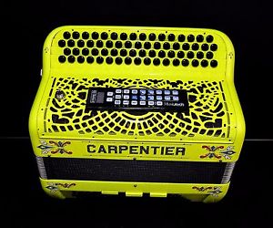 ☆TOP BUTTON ACCORDION CARPENTIER SPECIAL MUSETTE (Pro Tipo A Mano CAGNONI)+MIDI☆