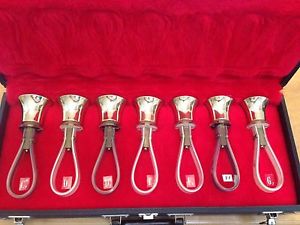 Malmark handbells, C#7 - G7, used, with case.