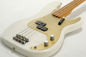 Fender American Vintage 57 Precision Bass White Blonde Electric Bass Guitar