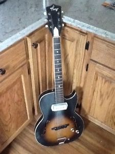 vintage kay hollowbody guitar