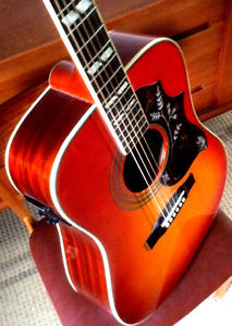 Zager EZ-Play Modified Epiphone Hummingbird Acoustic Electric Guitar