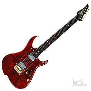 Vola Zenith RV MEM Tribal Red Electric guitar Hand made in Japan