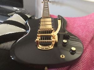 Gibson SG3 with Bigsby B5 + Gigbag Outstanding - FAST NECK low Action KILLER AXE
