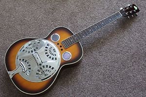 REGAL DOBRO RESONATOR  ACOUSTIC GUITAR  SUNBURST EXCELLENT
