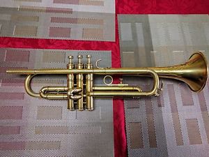 Holton Revelation satin gold plate Trumpet 1925