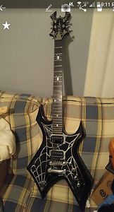 BC RICH NECKTHRU LIMITED SPECIAL EDITION SPIDERWEB SPIDER EBONY FRee US shipping