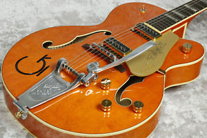 Gretsch G6120DSW Vintage Orange -2015, Hollow body type guitar, MIJ, y1144