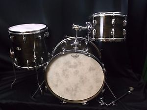 Vintage Slingerland 1973, Ebony Stained 3 Piece Drum Set 20, 12, 14