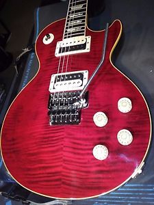 Rare 2008 Gibson Custom Shop Les Paul Axcess W Floyd Rose Red Tiger only 75 made