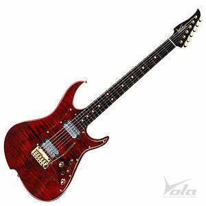 Vola Zenith RV MEM Tribal Red Electric guitar Hand made in Japan