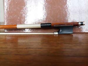 FINE SILVER MOUNTED VIOLIN BOW STAMPED  - EDW. HERRMANN***