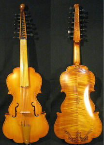 Best SONG Brand 7×7 strings 20" Concert Viola d'Amore,powerful sound#3907
