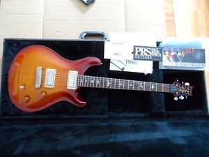 Vtg PRS Paul Reed Smith Custom Semi-Hollow Tiger Top Book Sunburst 1997 97 Case